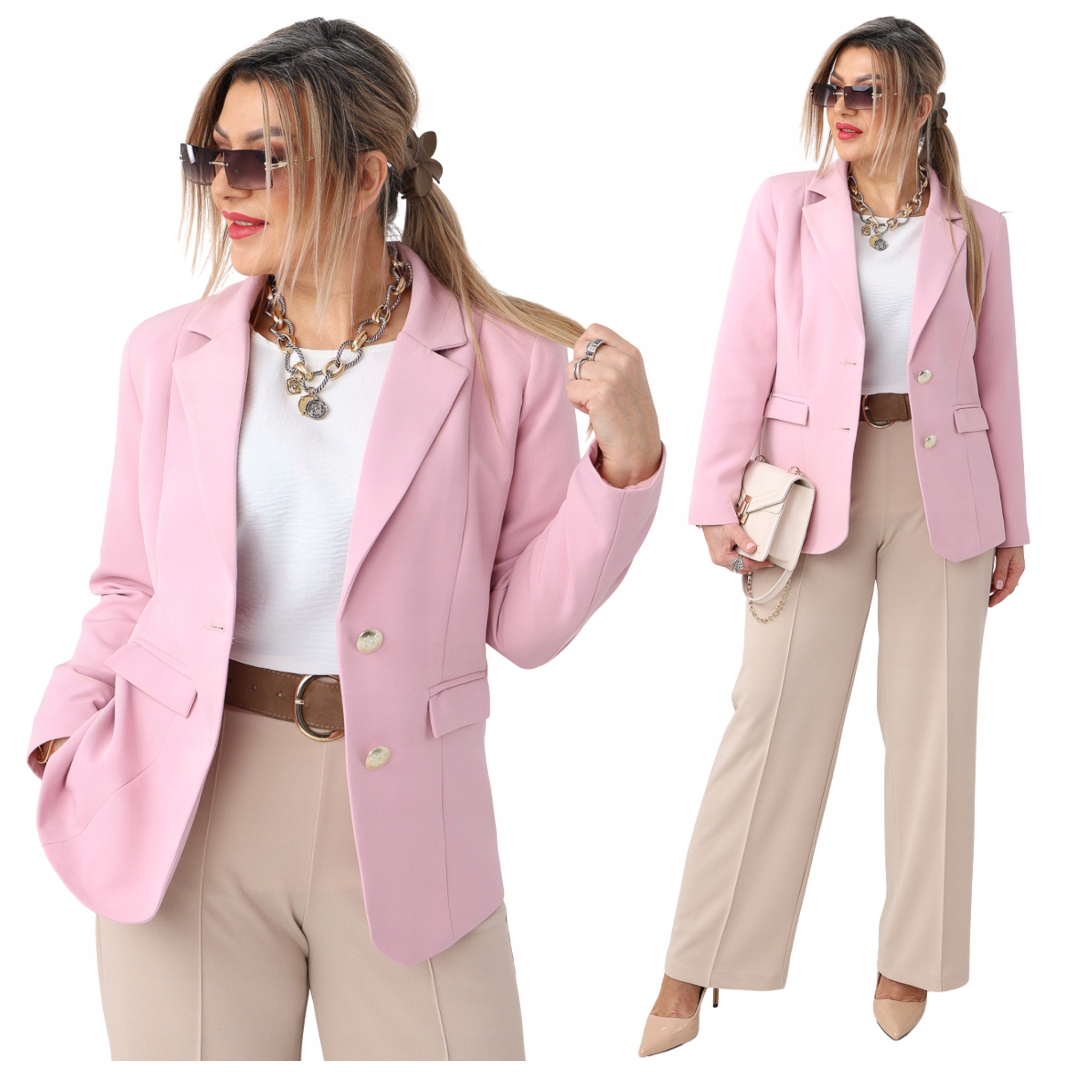 Żakiet damski klasyczny marynarka Polski Producent duże rozmiary