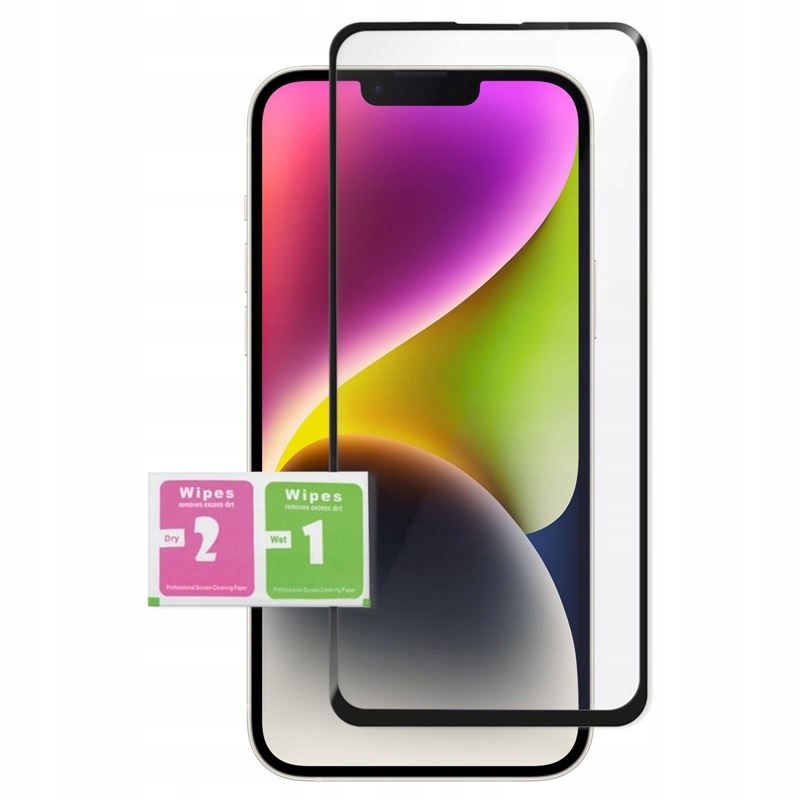 

9D Szkło do iPhone 13 13 Pro Full Glue czarne