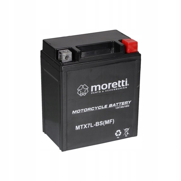 

Akumulator Moretti MTX7L-BS YTX7L-BS 12V/7Ah 105A