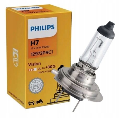 Philips Żarówka Vision +30% H7 12V 55W