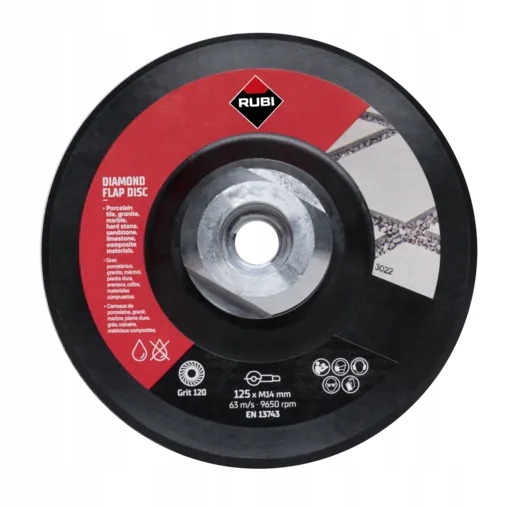 TARCZA ELASTYCZNA FLAP DISC 100/120 115MM ŚREDNI 32927 RUBI