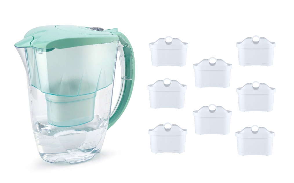 Dzbanek filtrujący Aquaphor Jasper 2,8 l 8 x Maxfor B25, miętowy