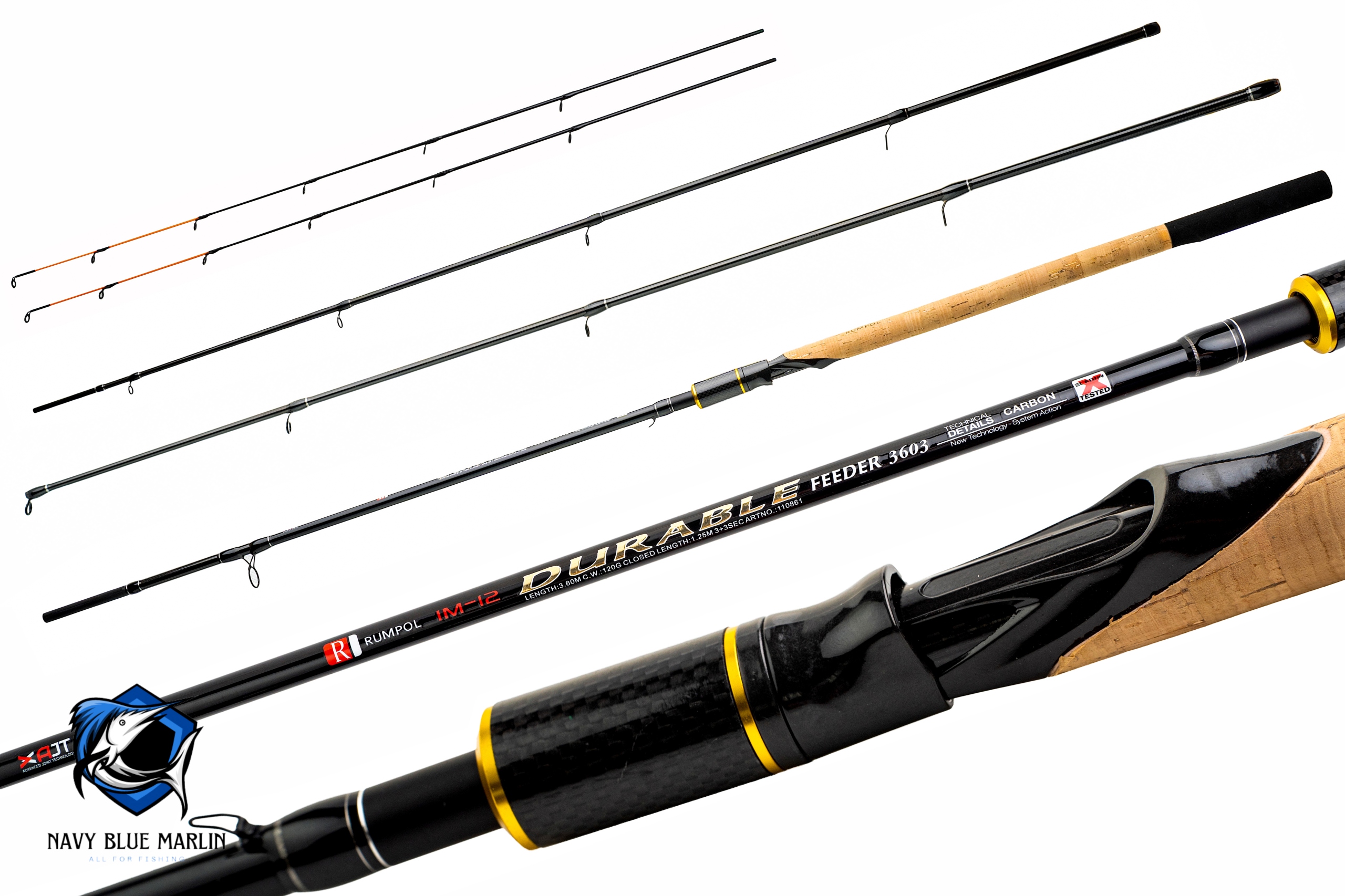 Prut Durable Exclusive 3,6M 150G Feeder 360CM Carbon 3 Špičky +dárek!