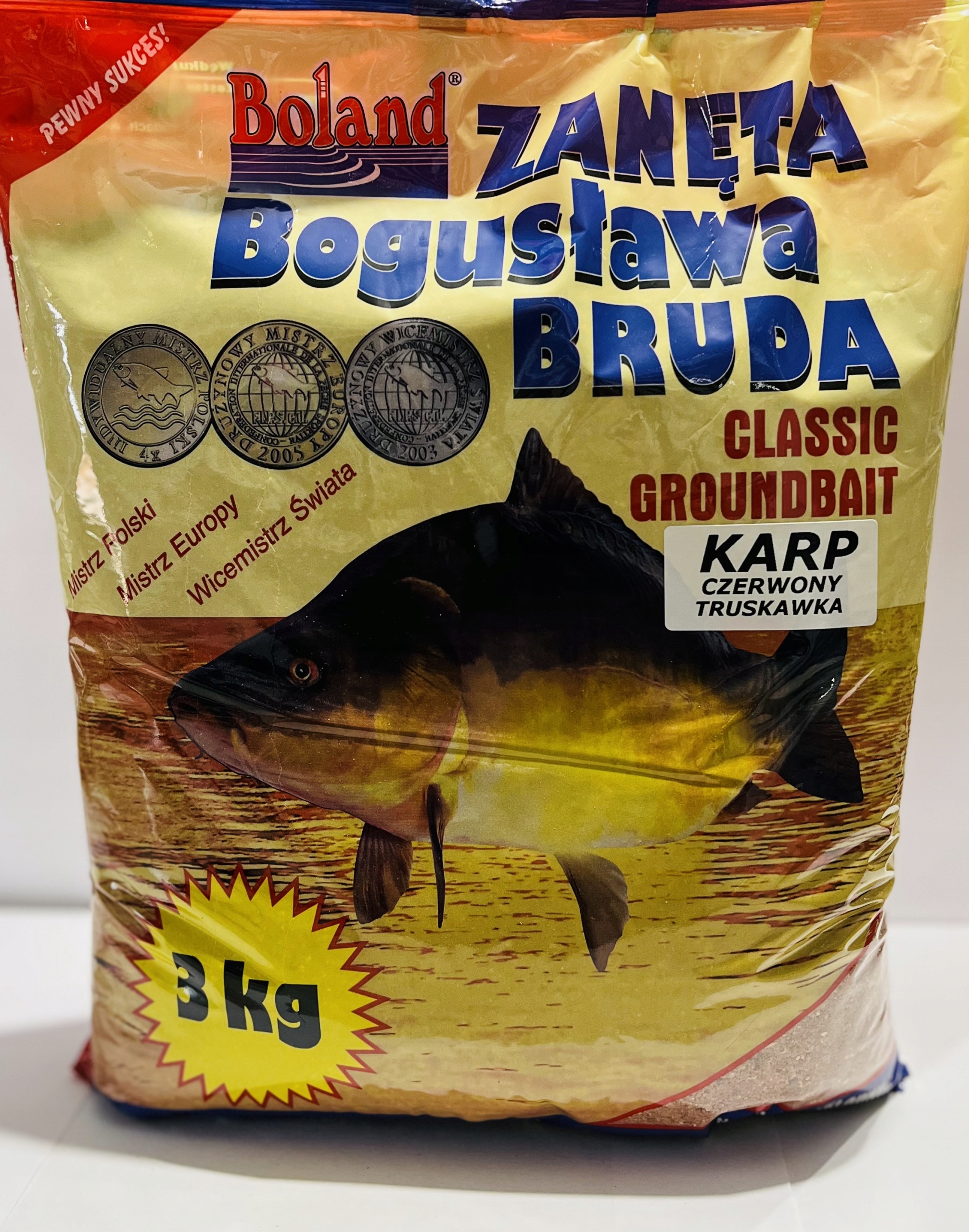 Boland Zanęta Popularna 3kg Karp Czerwony Truskawka
