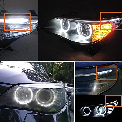 Led Brewki Biale EYEBROWS BMW E61 LIFT 2007 2010 EAN 0724779350325