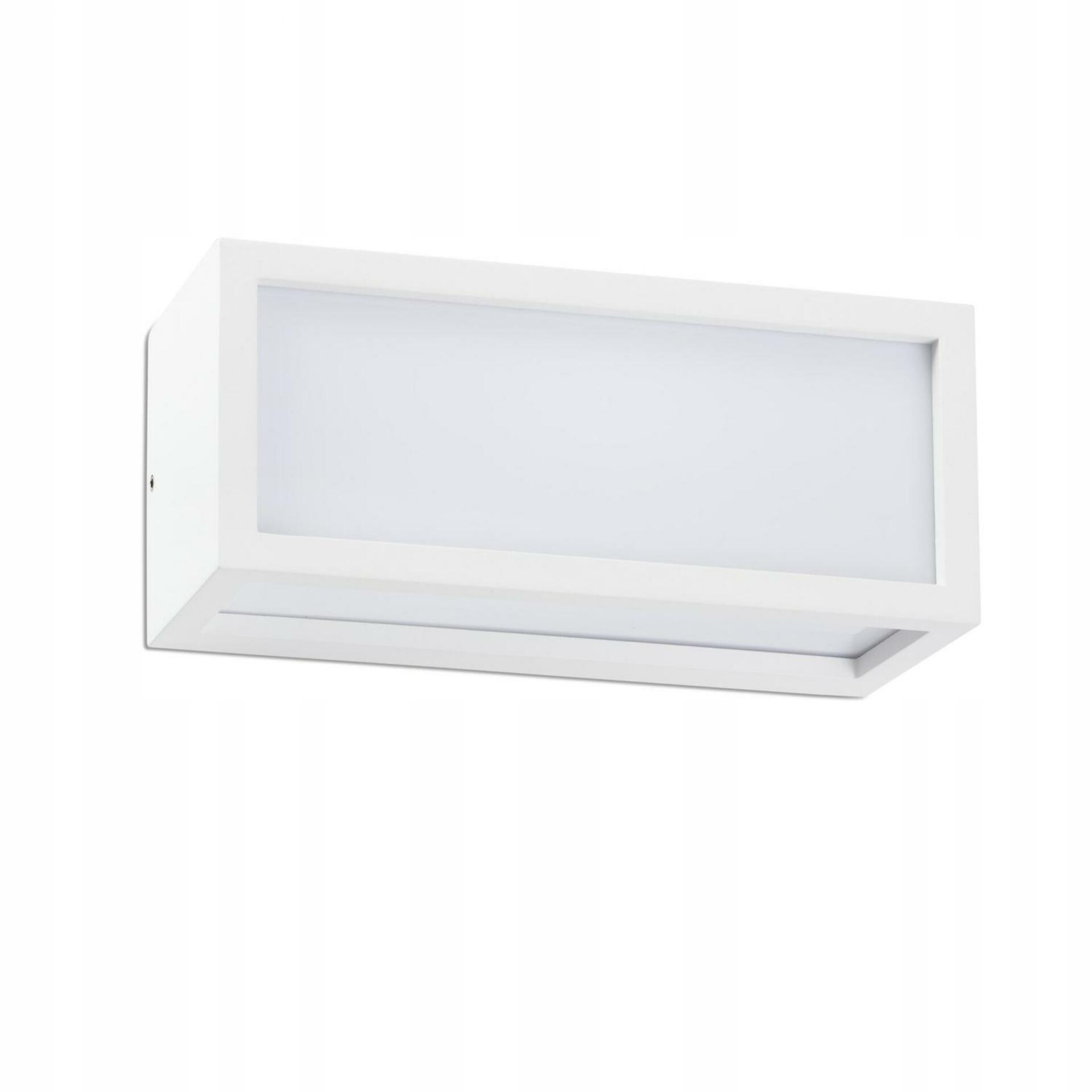 Faro Tejo nástenná vonkajšia lampa biela, IP54, E27, moderný design