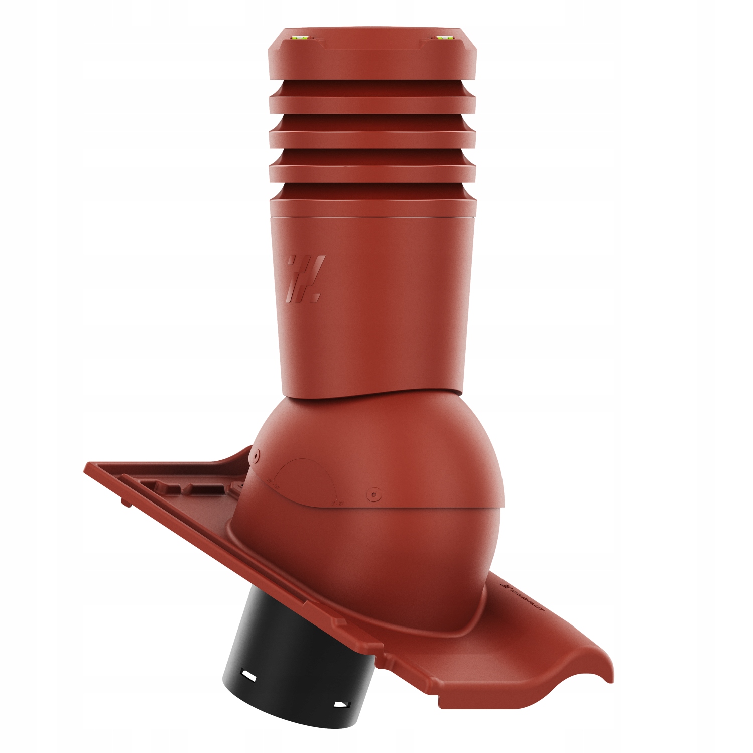 Větrací komín ECO150 střešní Bogen Innovo 12 Rubín Červený