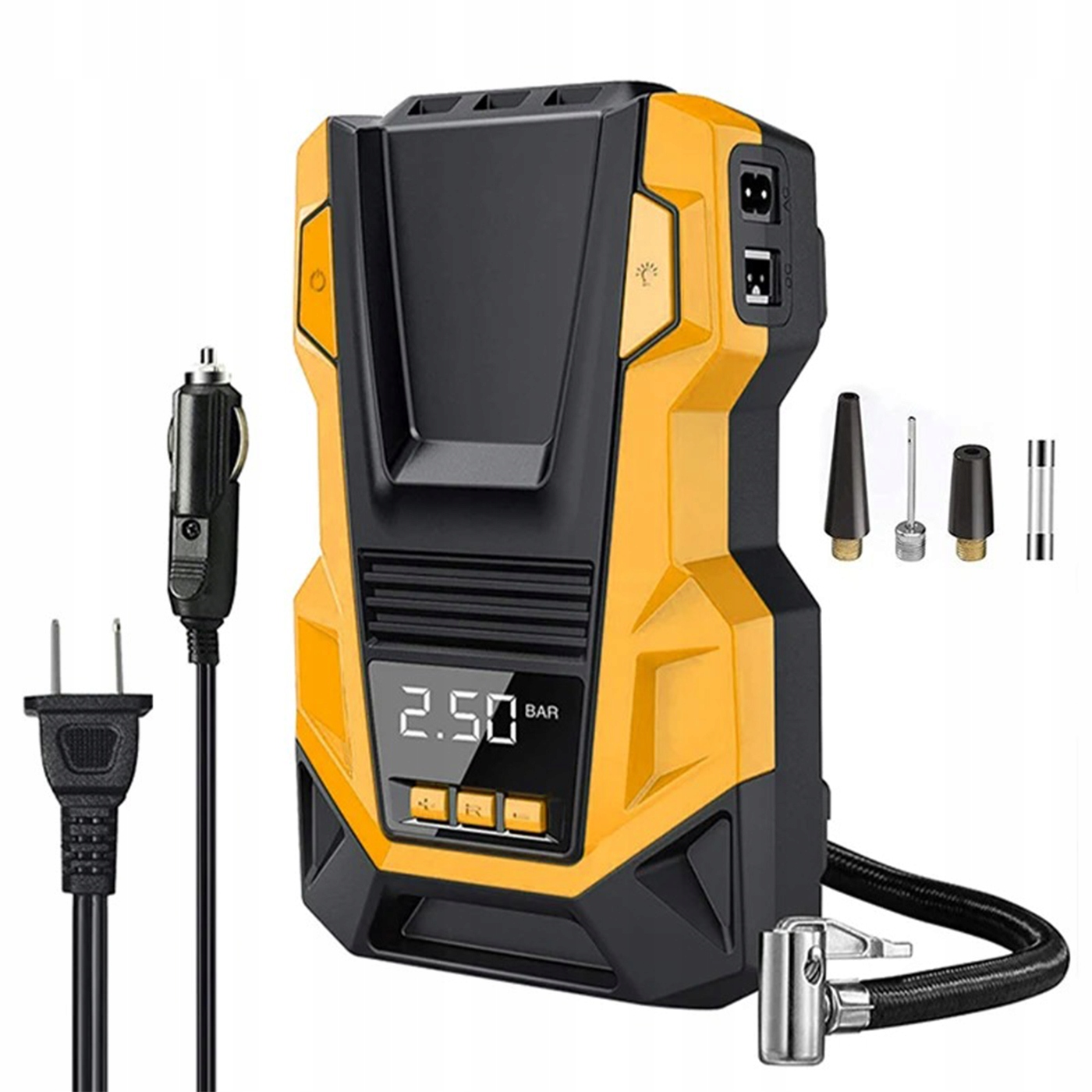 Kompresor 150 Psi Ac/dc 220V 12V Auto Dom Auto-Stop Led