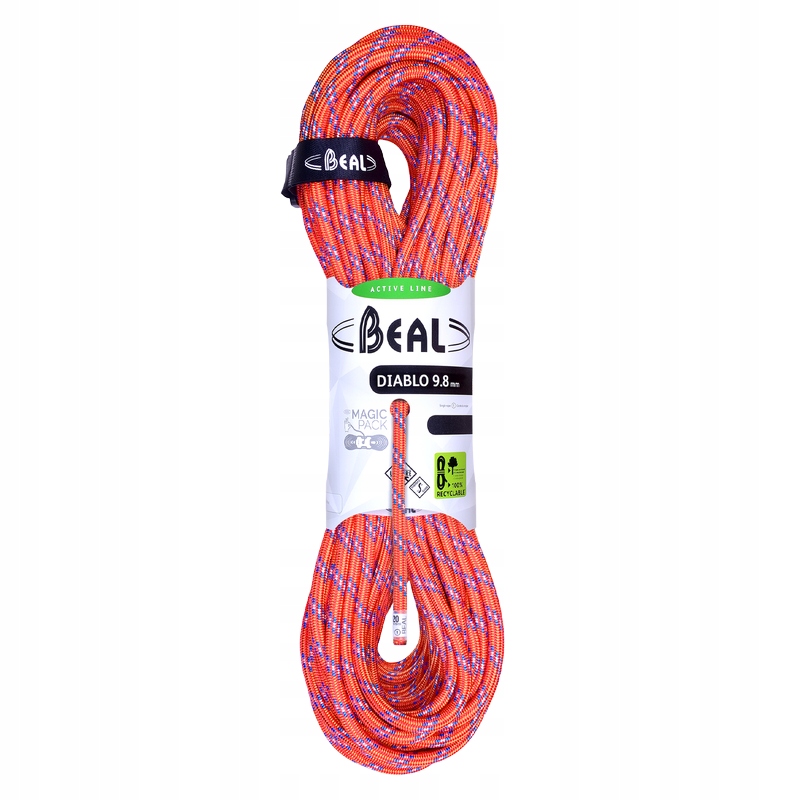 Dynamické lano Beal Diablo Unicore 9,8 mm x 60 m červené