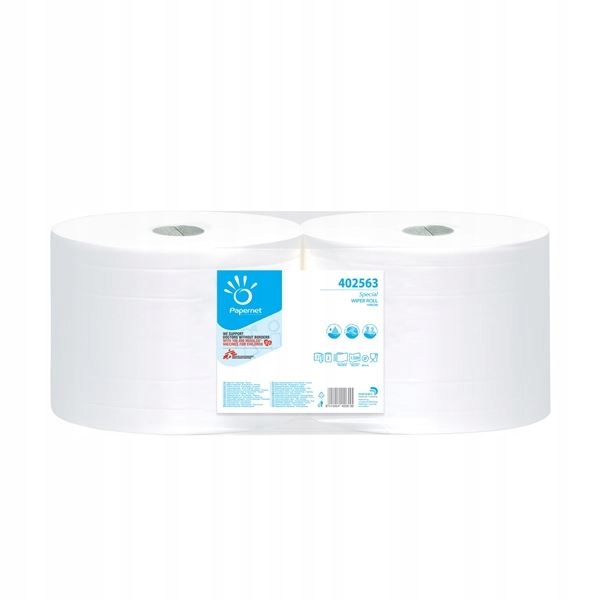 Levně Průmyslové utěrky Papernet 2vrstvé, celulóza, 1500 útržků