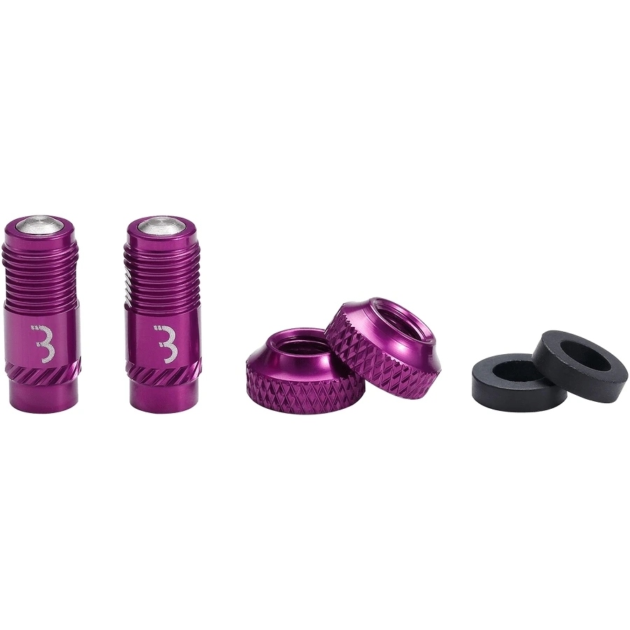Zawór wentyla Bbb CoreCap 2 szt.purple