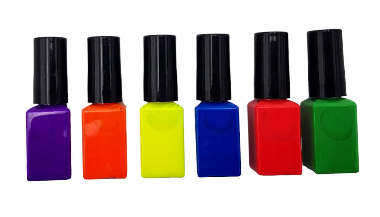 NEONOWE LAKIERY DO PAZNOKCI ŚWIECĄ W UV WODNE PEELABLE niebieski (CI42090) Materiał plastik inny