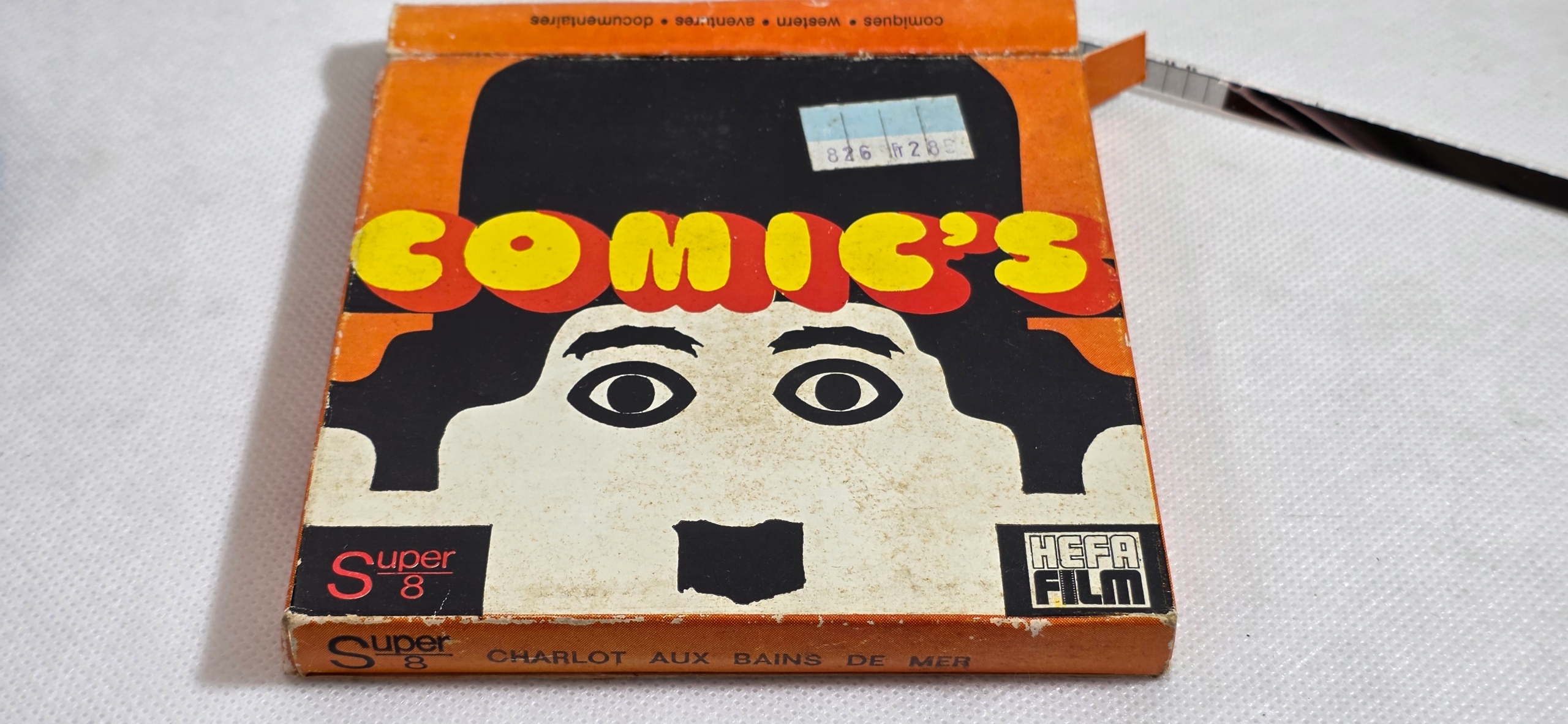 HEFA FILM COMICS CHARLOT BAINS DE MER STARY KOLEKCJONERSKI 8MM LATA 60/70