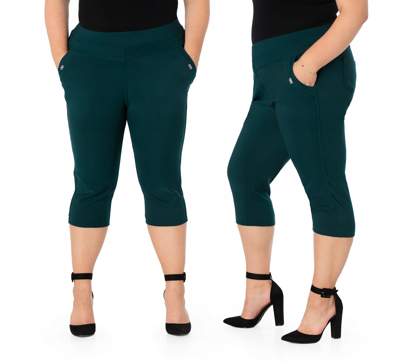 

Eleganckie Spodnie Rybaczki Damskie 3/4 7002-8 7XL