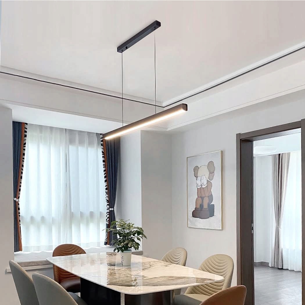 DIMMBARE LED Czarna Lampa Wisząca Z Pilotem Do Jadalni Kuchni — miniatura 2