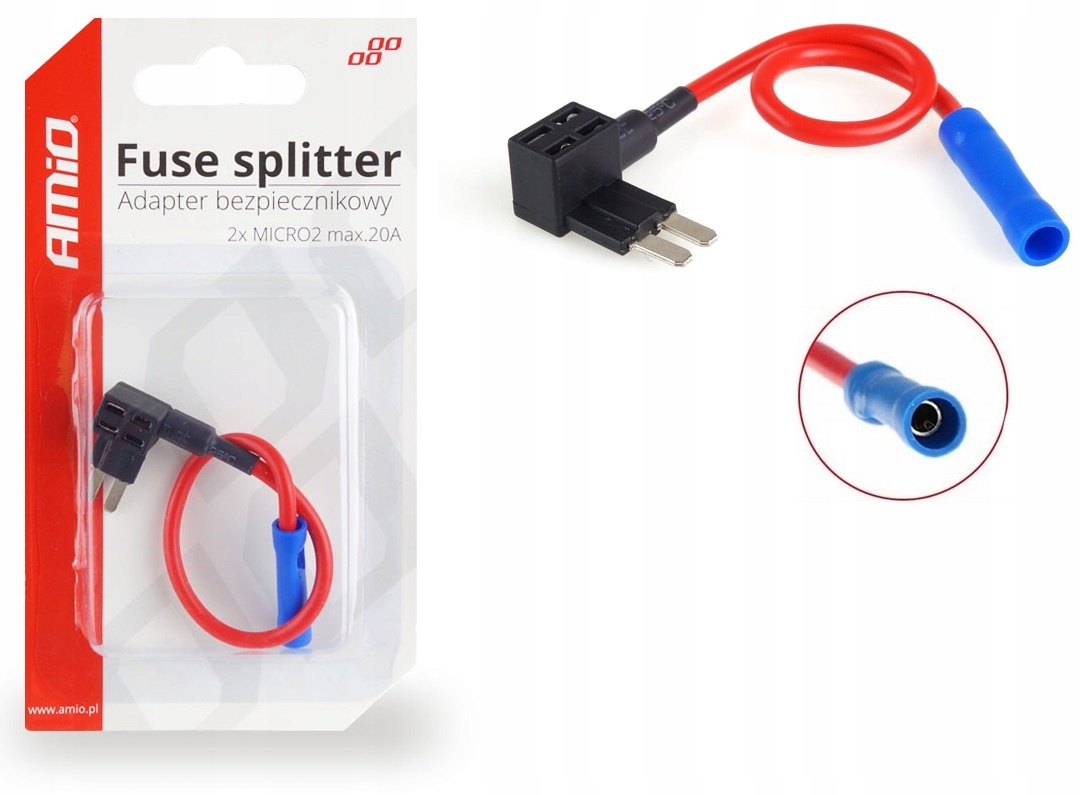 

Adapter bezpiecznika Micro 2 20A płytkowy Baypass