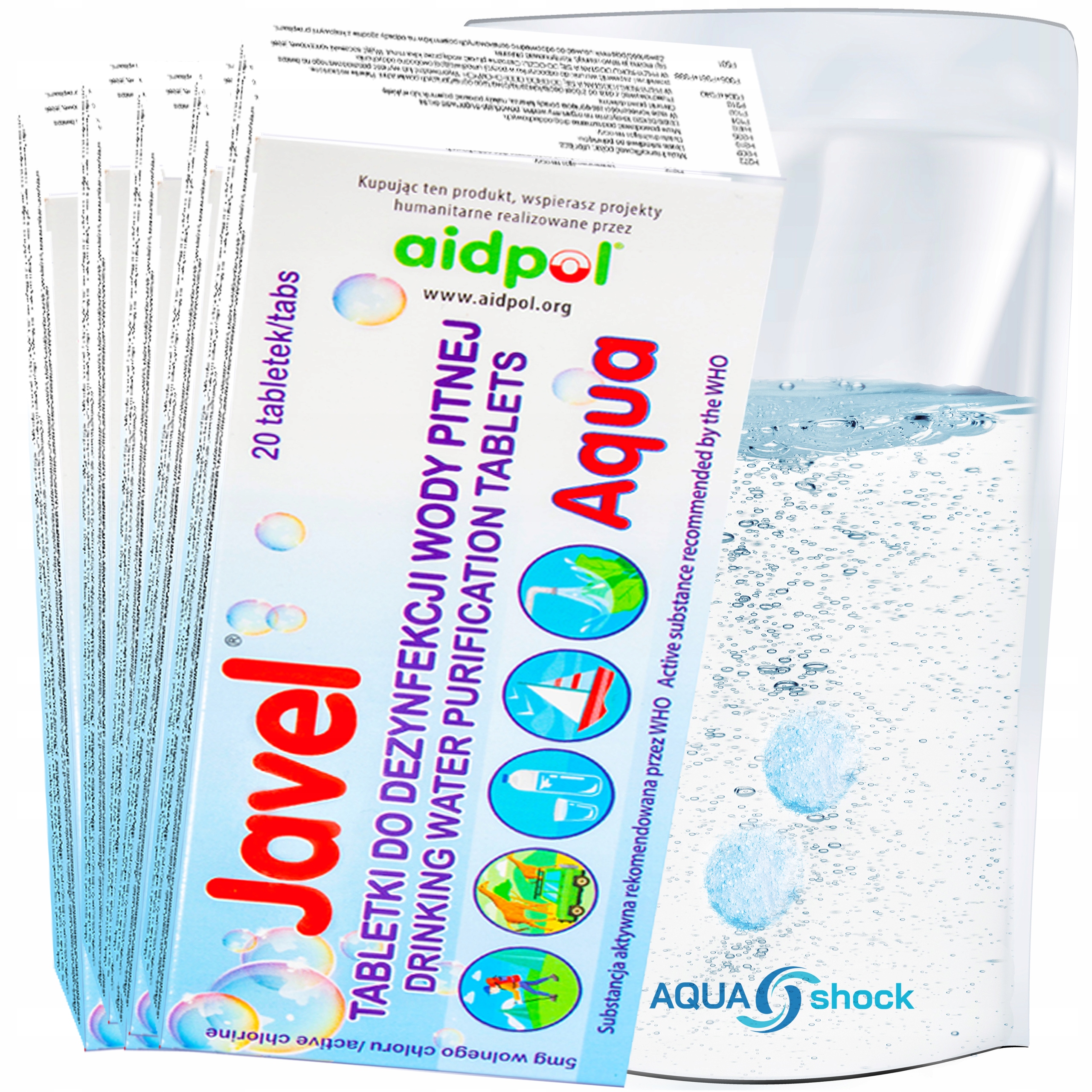 100x Tabletki Do Uzdatniania Odkażania Wody Javel