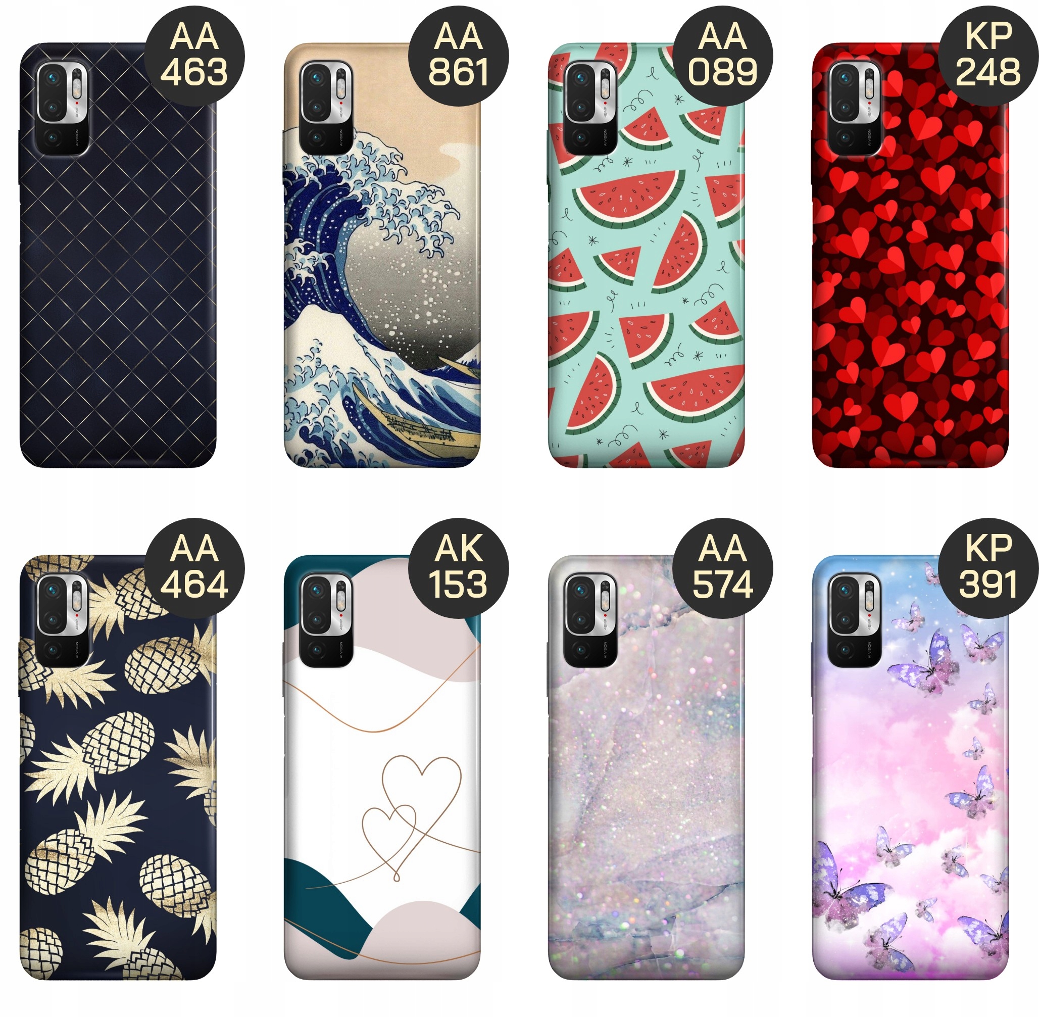 ETUI DO XIAOMI REDMI NOTE 10 5G WZORY TOP100 DESIGN Z NADRUKIEM CASE +SZKŁO Wzór dominujący serpentyny