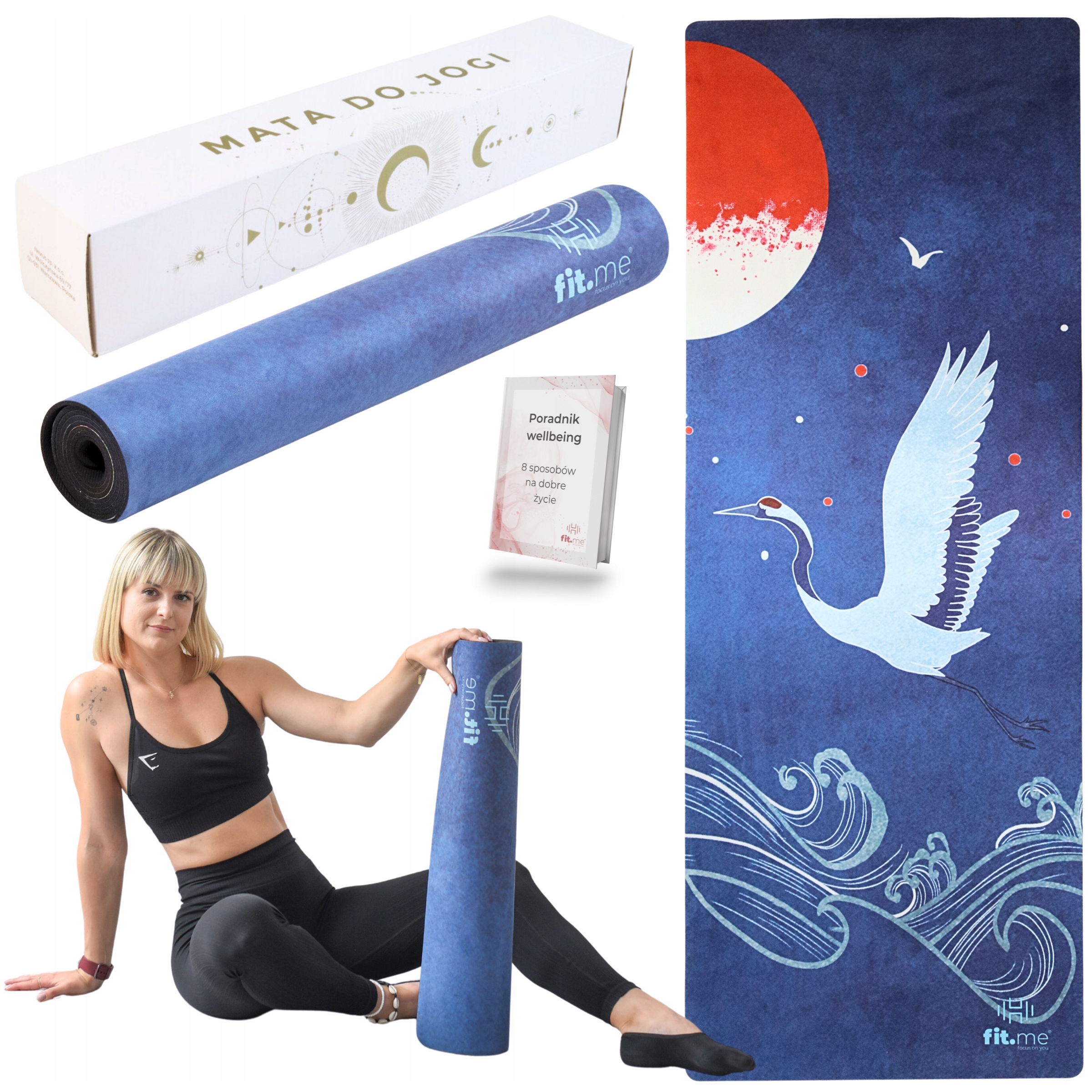 Krásná Prémiová Podložka Na Cvičení Jógy, Stabilní, Semišová, Měkká, 4 MM, Se Vzorem