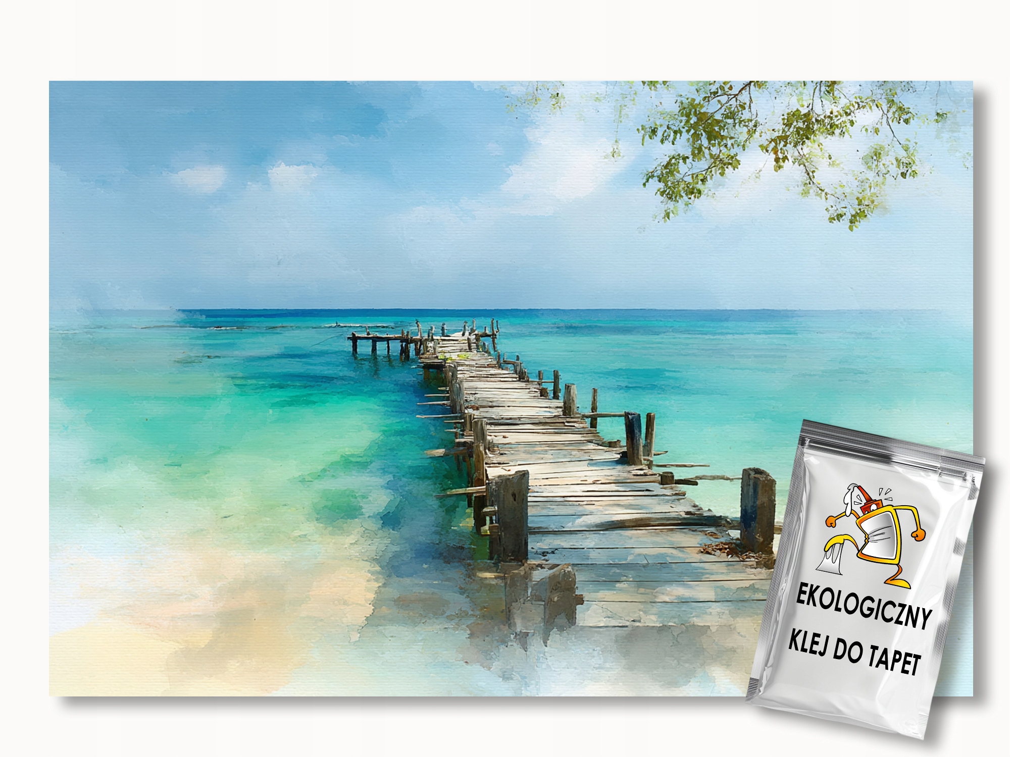 Fototapeta Flizelina Krajina Moře Oceán Pláž Most Molo 350x270 155g