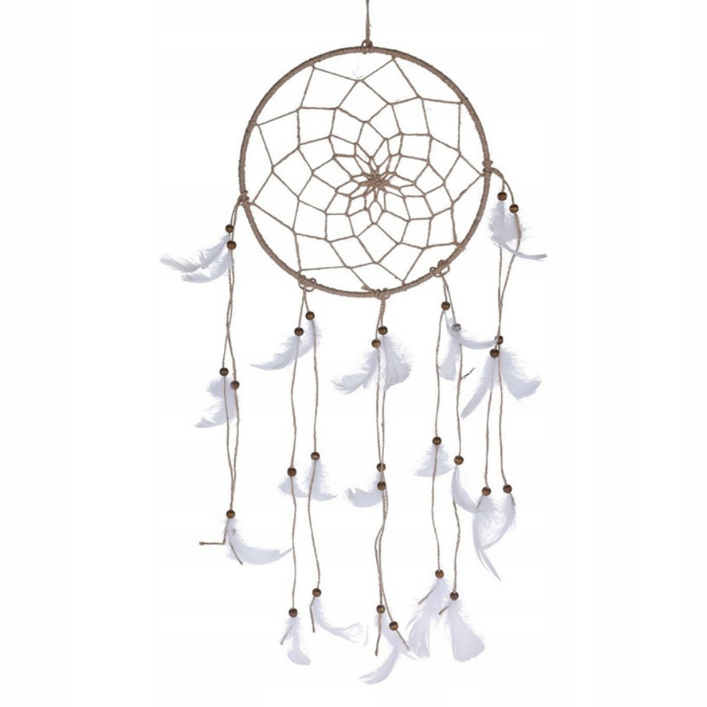 

Łapacz snów jutowy z piórami 23x70cm dream