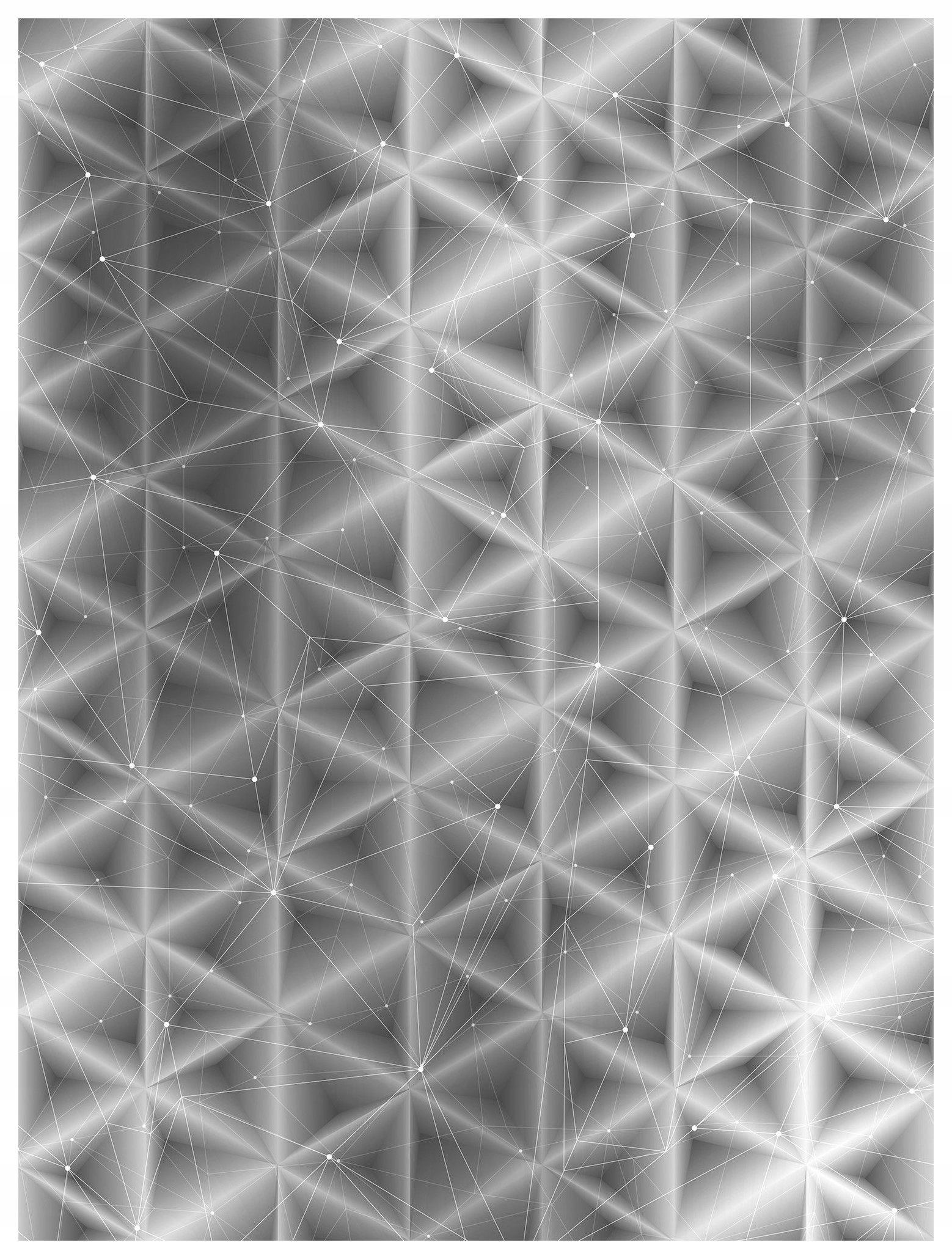 Geometrické tapety Trojúhelníky Abstrakce Šedá Iluze 206x275 lepidlo