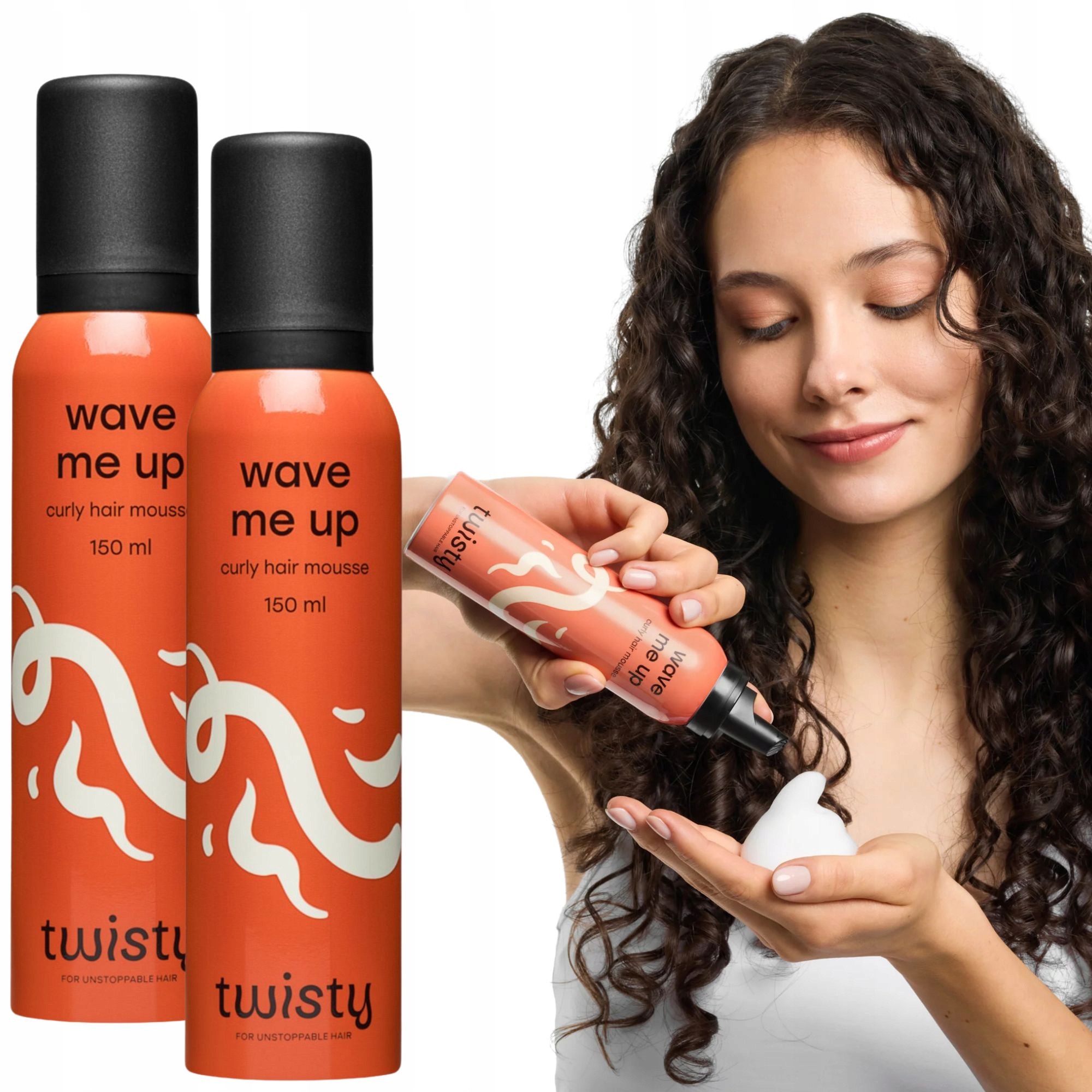 Sada Pěna pro vlnité kudrnaté vlasy fixující kroucení Twisty
