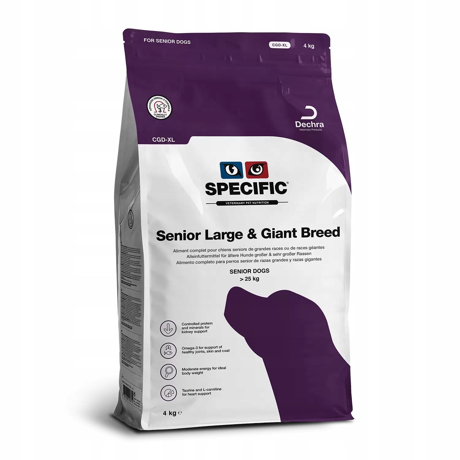 Specific Dog Cgd-xl Senior Large Giant Breed krmivo pro psy 4 kg