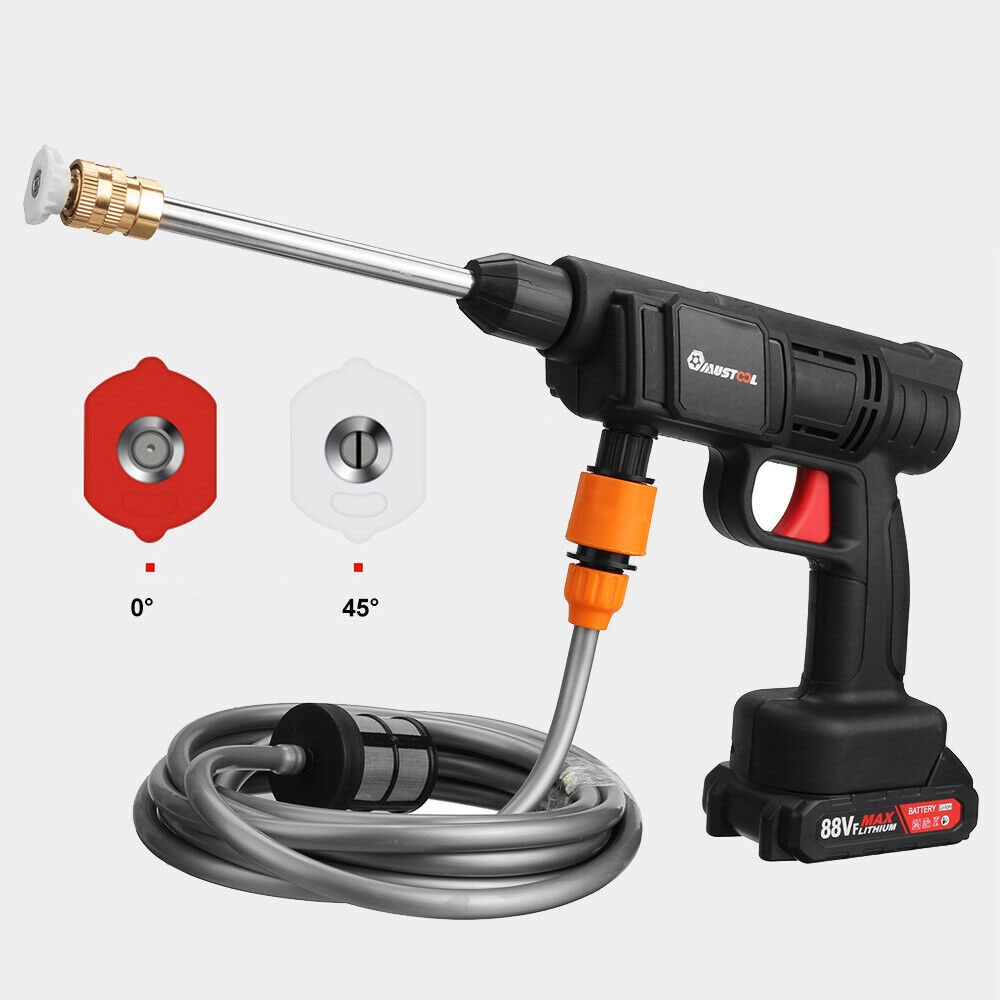 MYJKA CIŚNIENIOWA AKUMULATOROWA ZESTAW W WALIZCE 2x AKU 88V 10000mAh 1500W Rodzaj pompy mosiężna