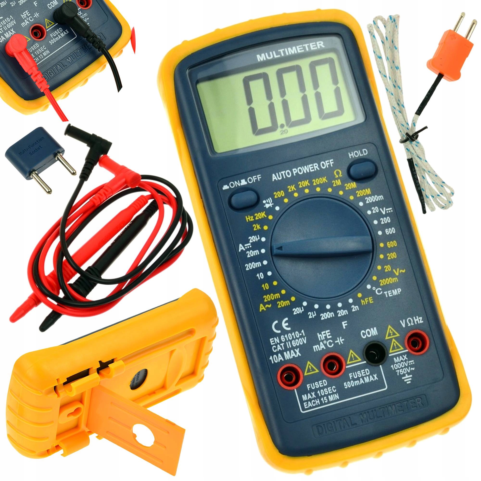 

Miernik uniwersalny Multimetr pomiar Temp Tester