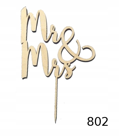 MDK Topper na tort Mr&Mrs 802