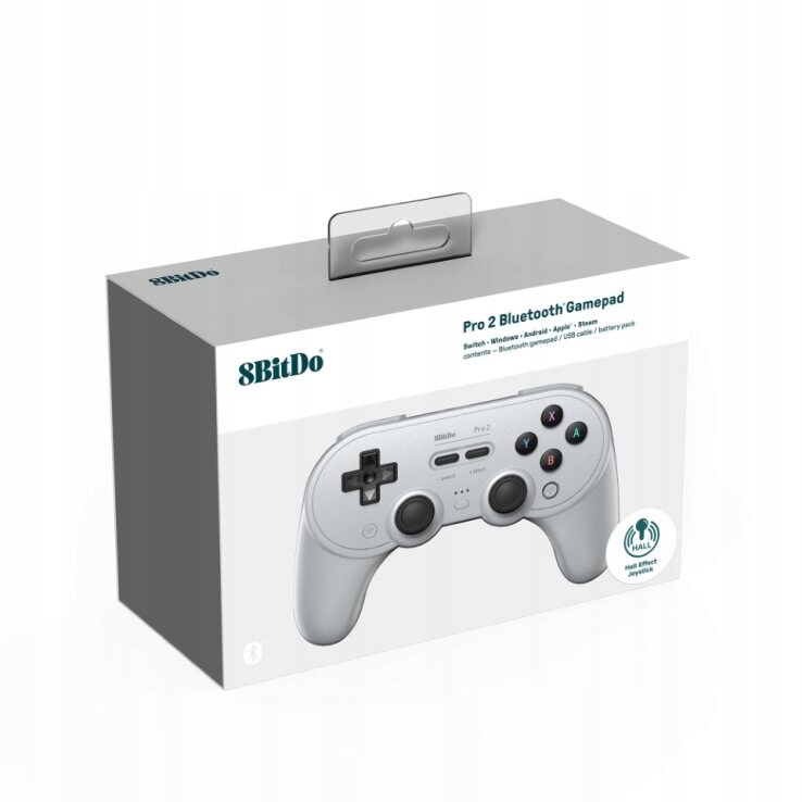 8BitDo Pro 2 Gamepad Hall Effect Grey (Switch/PC/Mac/Android/ Apple