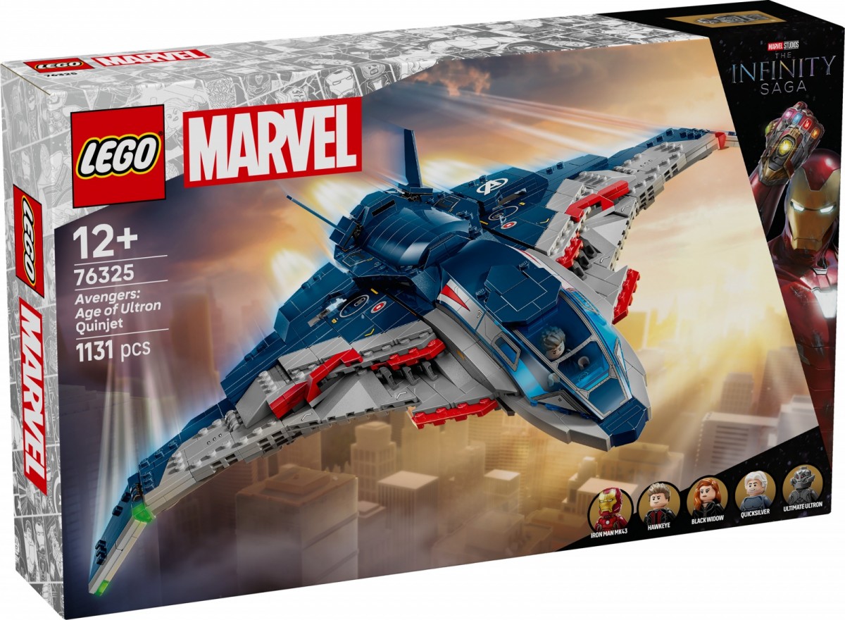 Lego Stavebnice Heroes 76325 Avengers Čas Ultrona Quinjeta