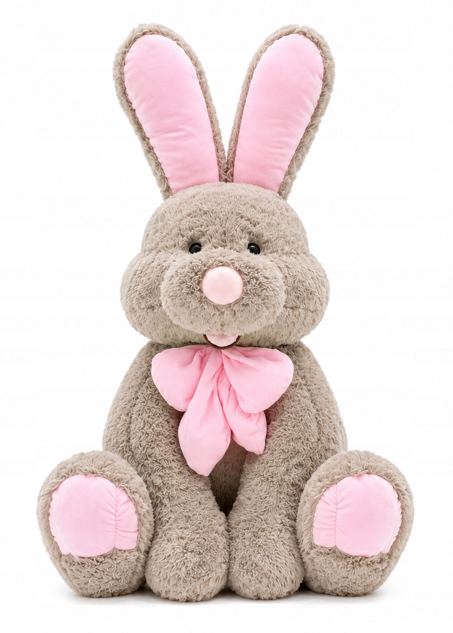 Duży Miś Pluszowy Królik Bunny Przytulanka Maskotka 160 CM Beżowy