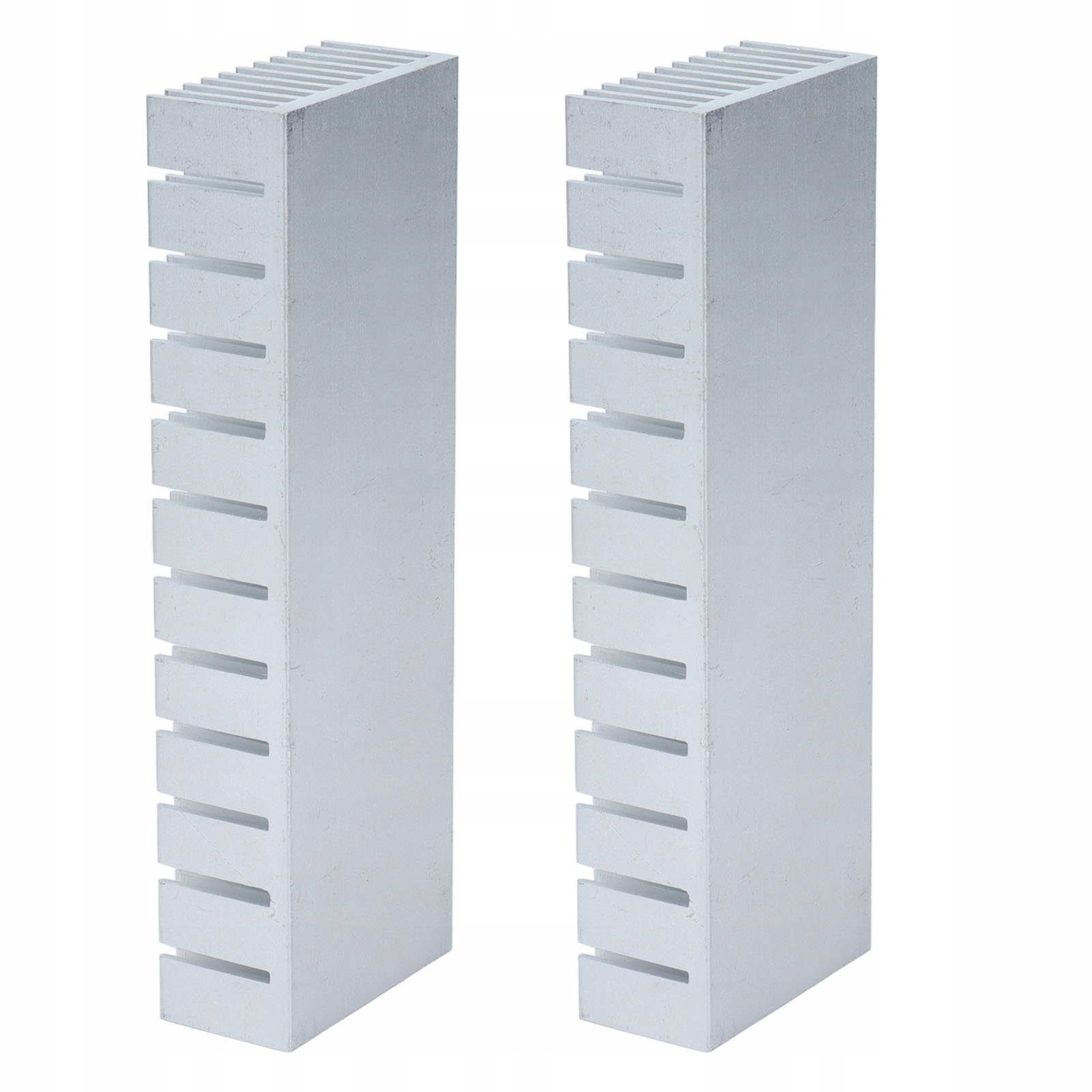 Aluminiowy Radiator Chłodzący 120mmx40mmx20mm, 2 szt., Modułowy, Żebrowany, do CPU