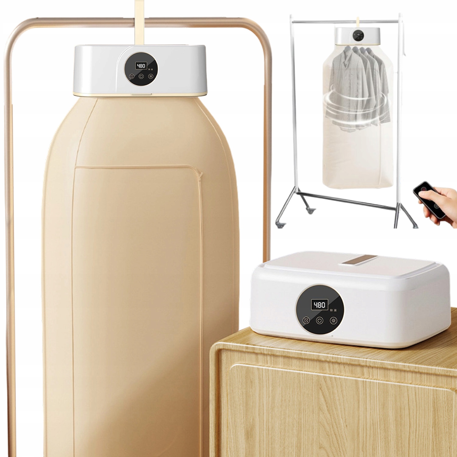 Levně Elektrická Sušák Na Prádlo Sušák Skládací Sušák S Časovačem, 2 Režimy