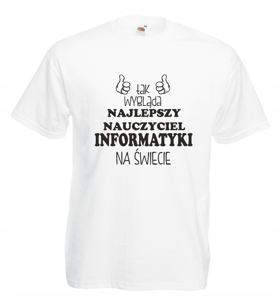 

Koszulka męska Najlepszy Nauczyciel Informatki L