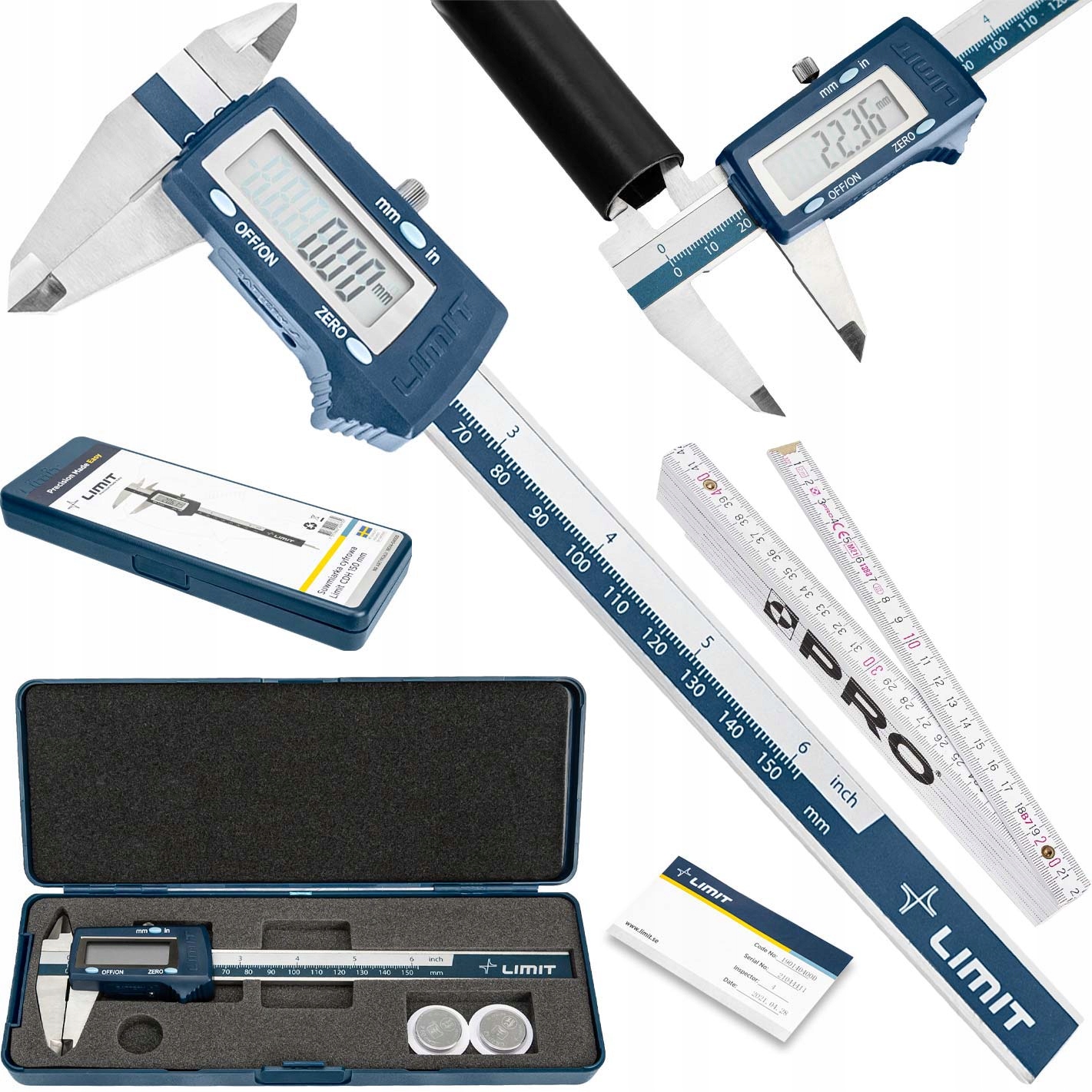 Limit Suwmiarka Elektroniczna Cyfrowa 0,01mm 150mm