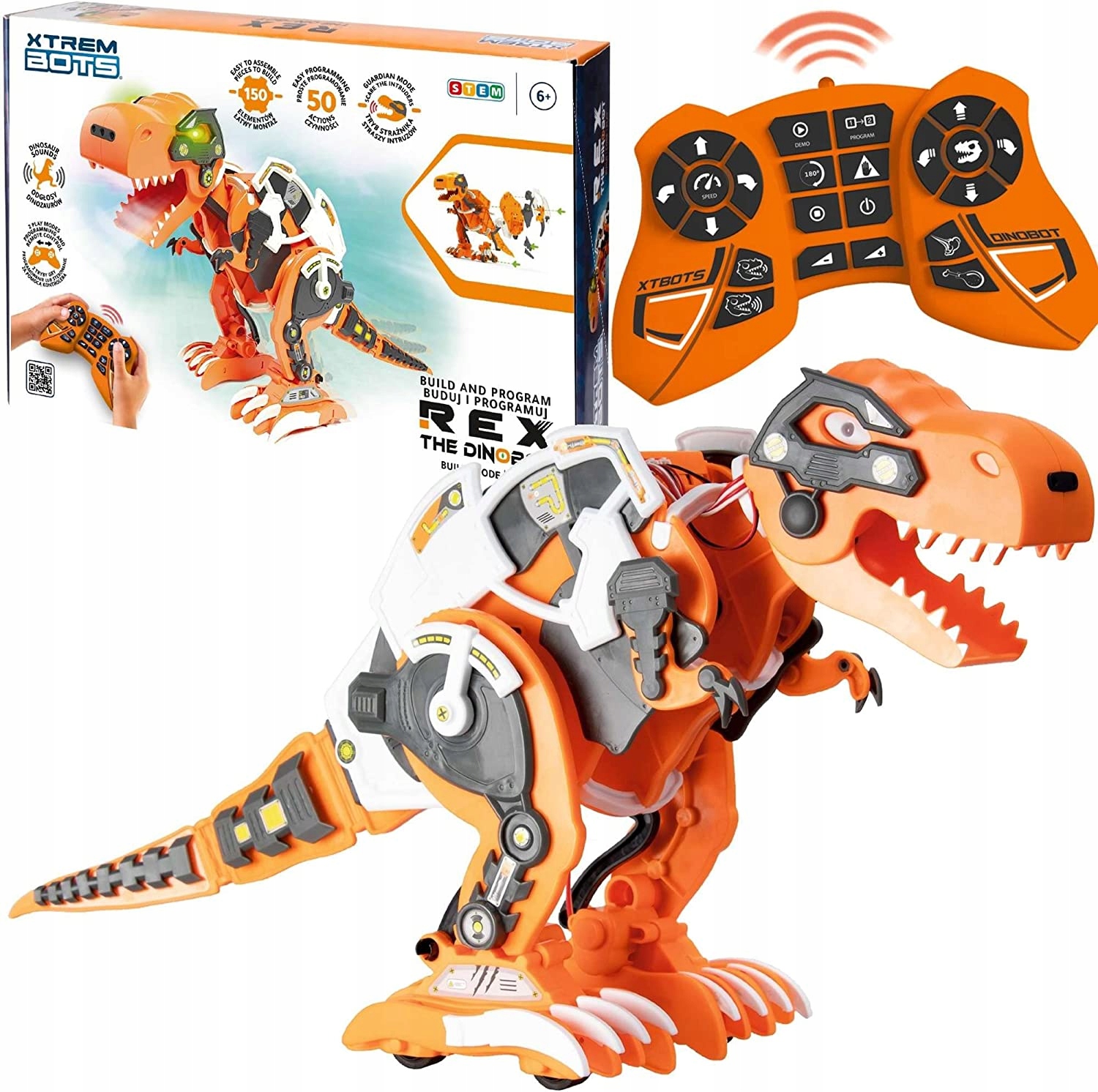 

Xtrem Bots Robot Interaktywny Dinozaur Rex Rc