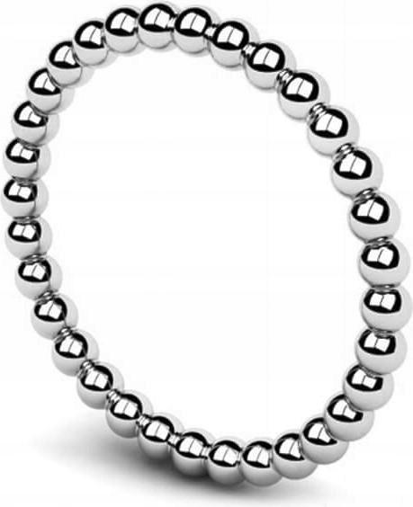 Zlatý Prstýnek s kuličkou 585 z bílého zlata, 10r, klasický design, dárek , 14k