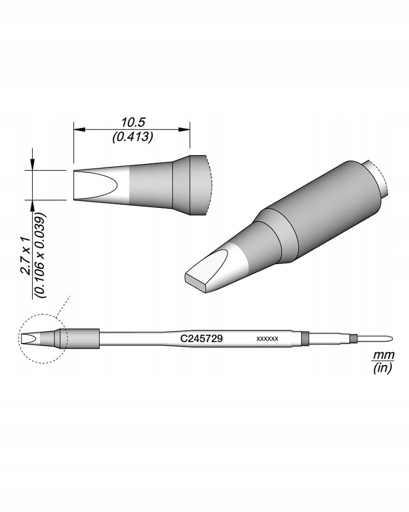 Grot wkrętakowy 2.7 x 1.0 mm JBC C245729