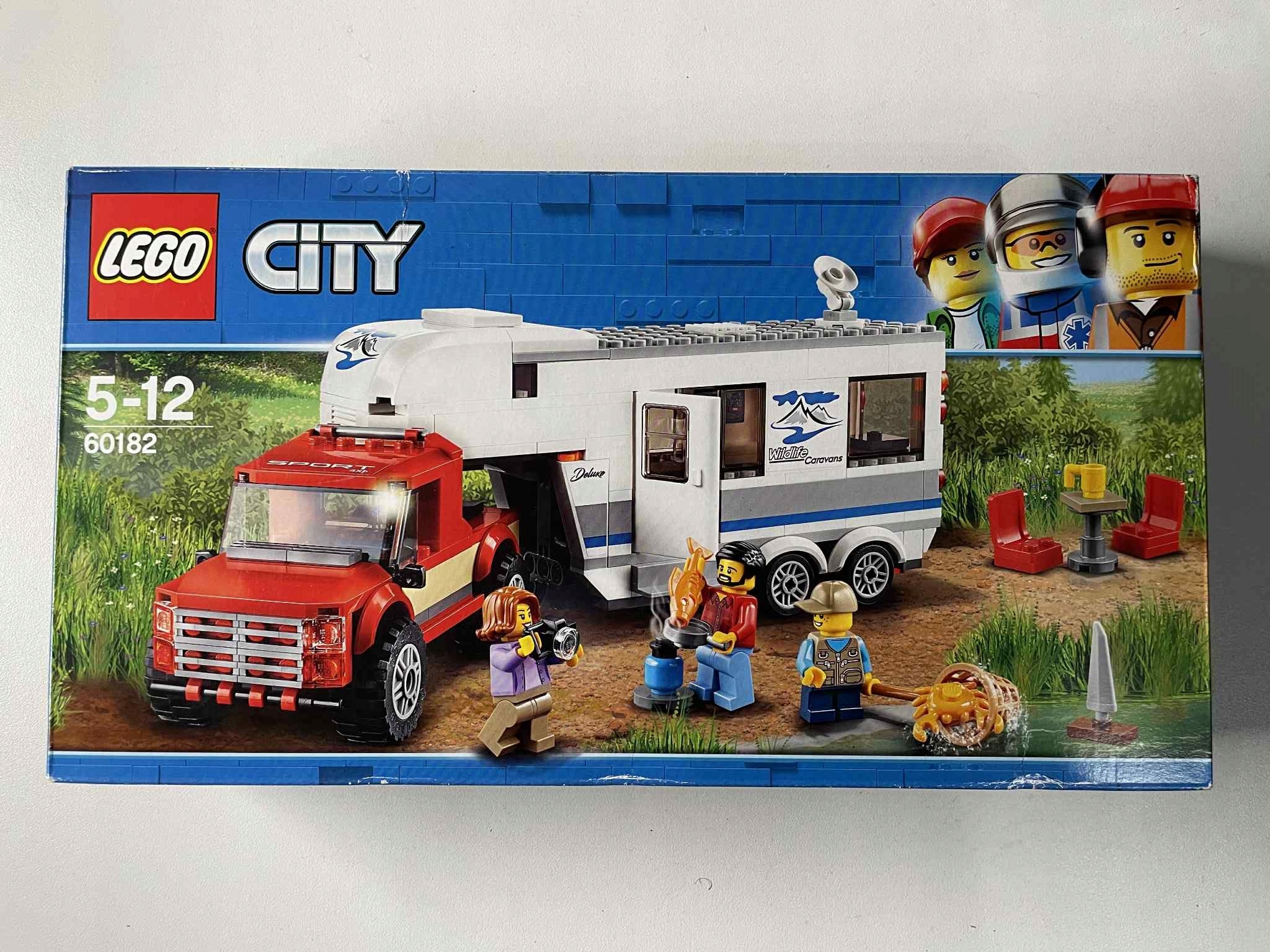 Lego City 60182 Pickup z przyczepą Delikatne Ślady Na Pudełku