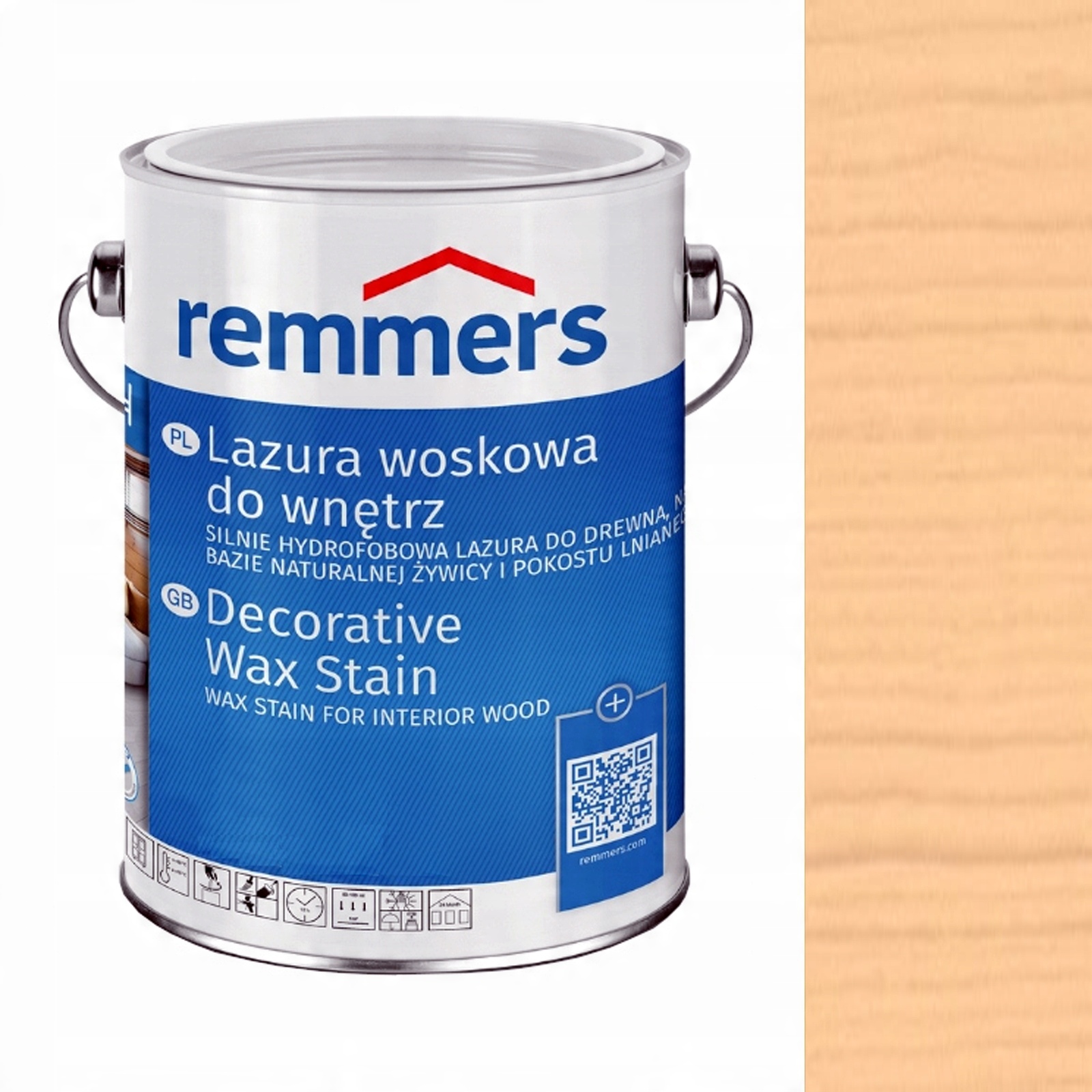 

Lazura Woskowa Do Wnętrz Remmers Brzoza 0,75L