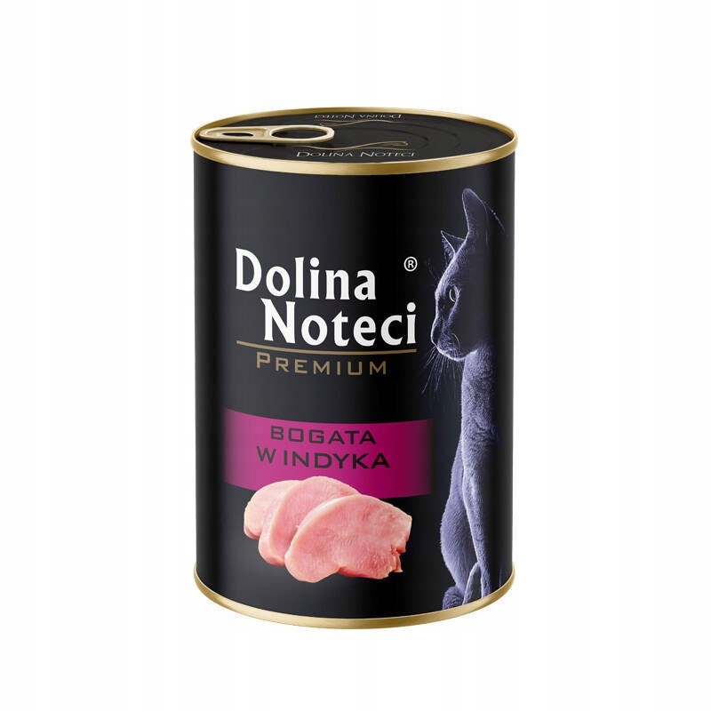 Levně 8X Dolina Noteci Premium Pro Kočky Bohaté Na Krůtu 400 G