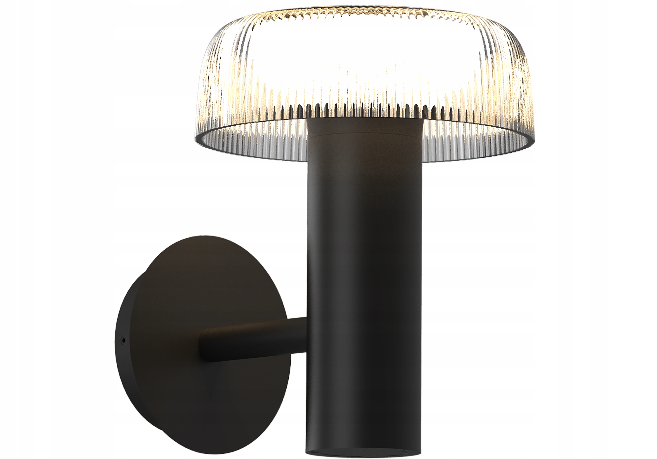 Nástěnné svítidlo, venkovní solární Led lampa, černá na terasu Bluet