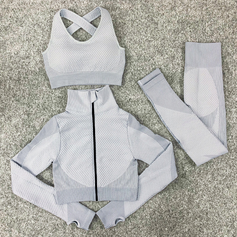 DAMSKI 3-CZĘŚCIOWY DRES FITNESS TRENINGOWY Marka inna