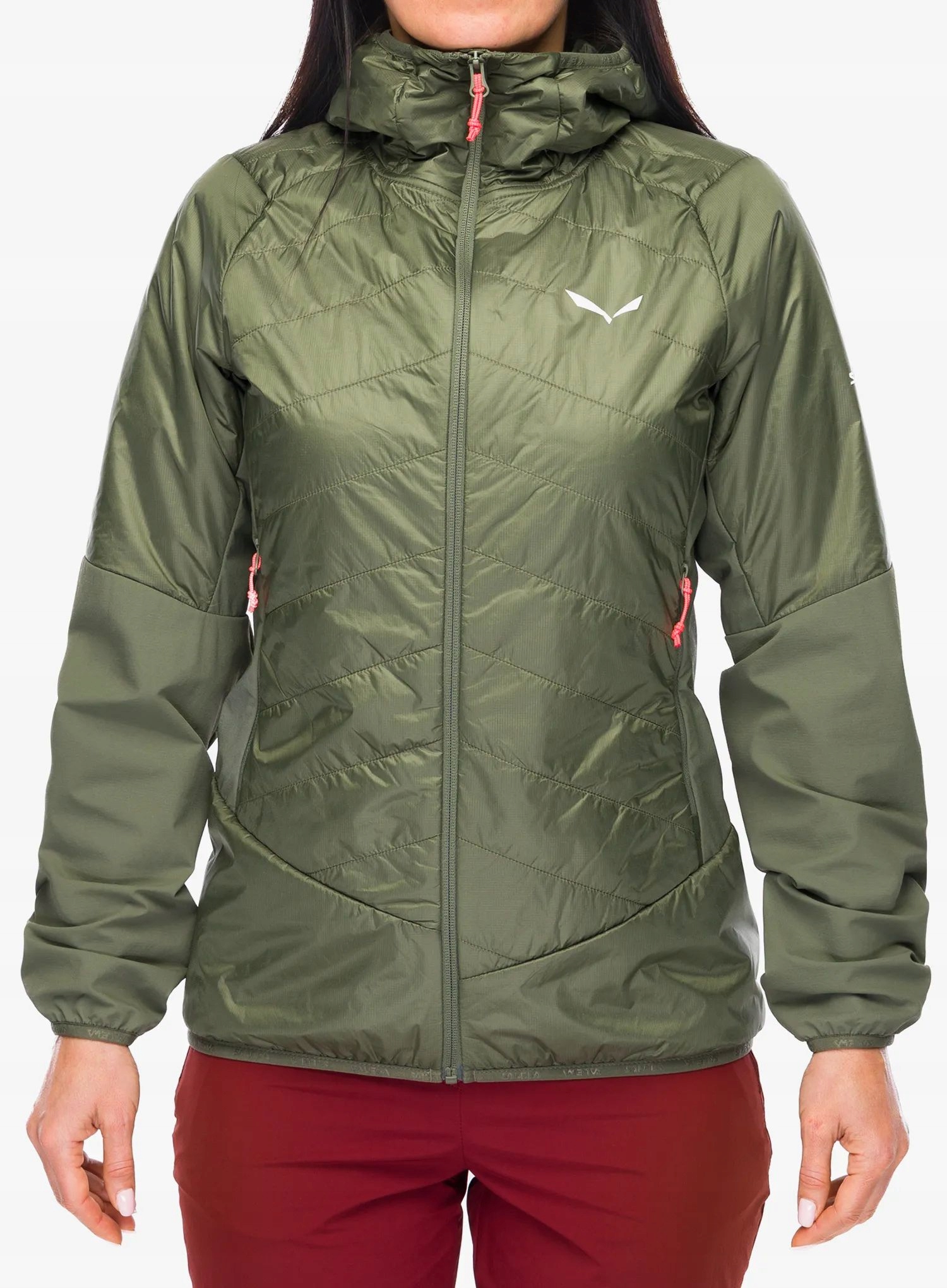 Dámská hybridní bunda Salewa Ortles Hyb Twr Jacket tmavě zelená 36 (s)