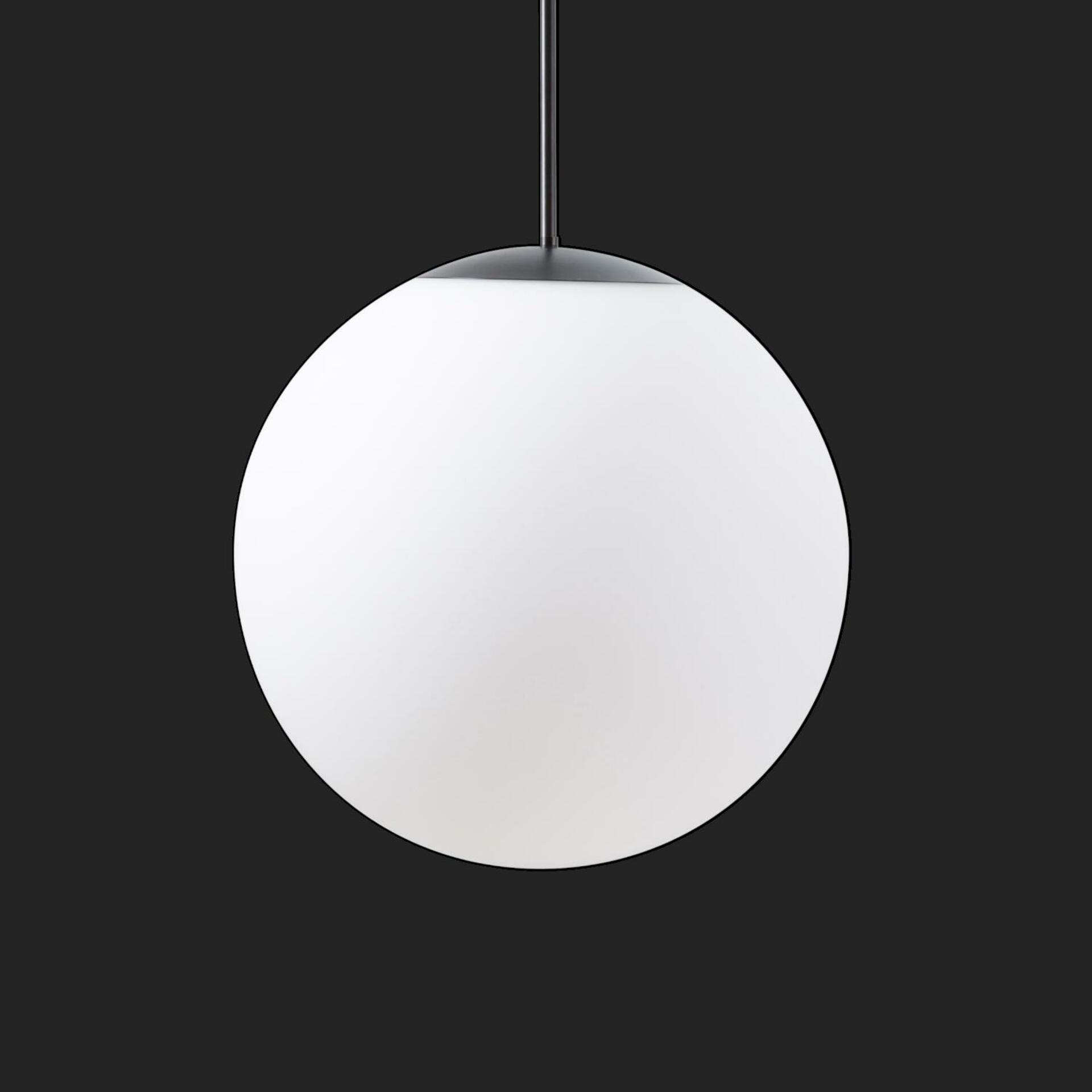 Osmont 72017 Adria P3 Hp závesné sklenené svietidlo čierna biela IP40 3000 K