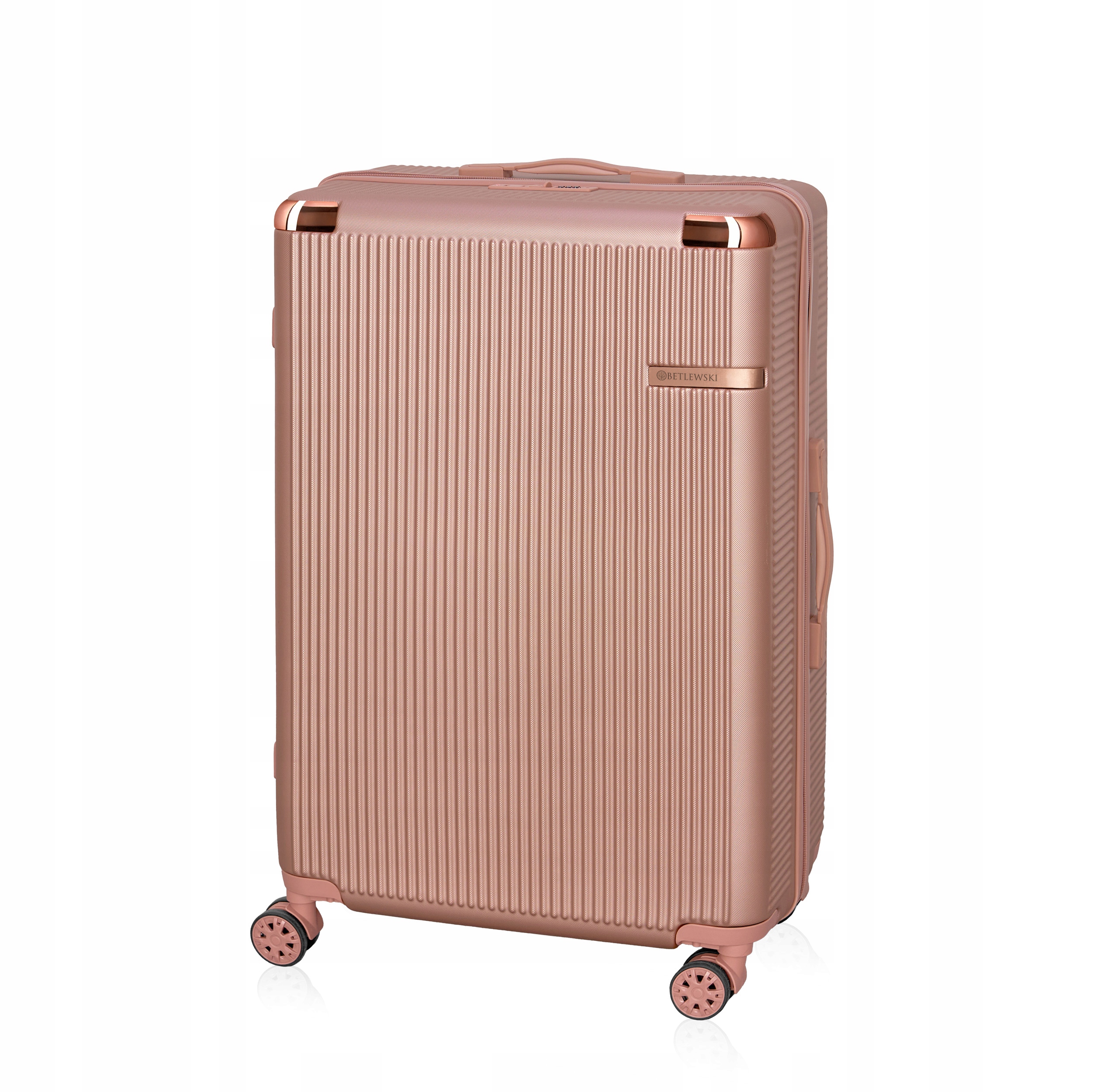 Duża walizka na wyjazd Betlewski twarda kobieca damska dla dziewczyny urlop