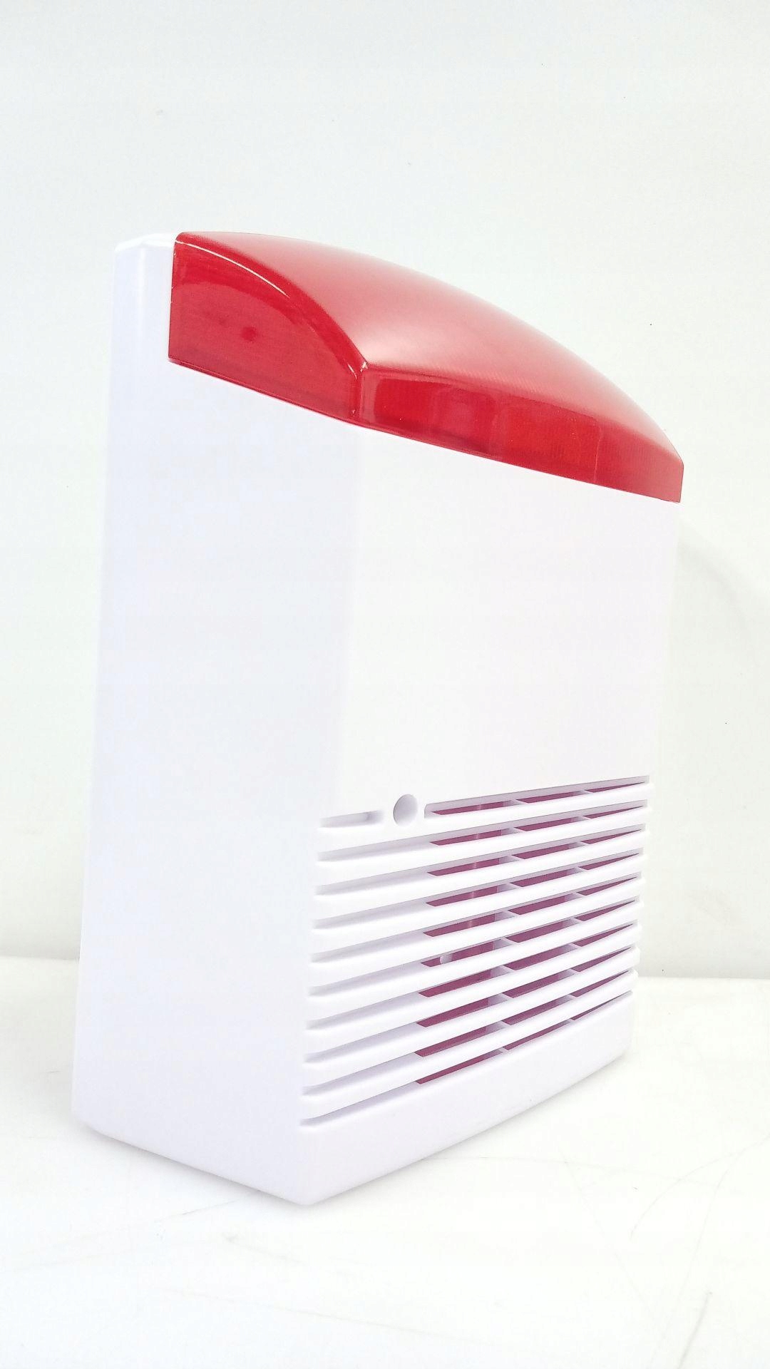 CHACON ATRAPA ALARMU Z MIGAJĄCĄ CZERWONĄ DIODĄ LED Kolor biały